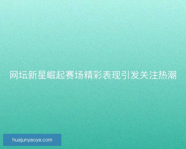 网坛新星崛起赛场精彩表现引发关注热潮 网坛新星崛起赛场精彩表现引发关注热潮
