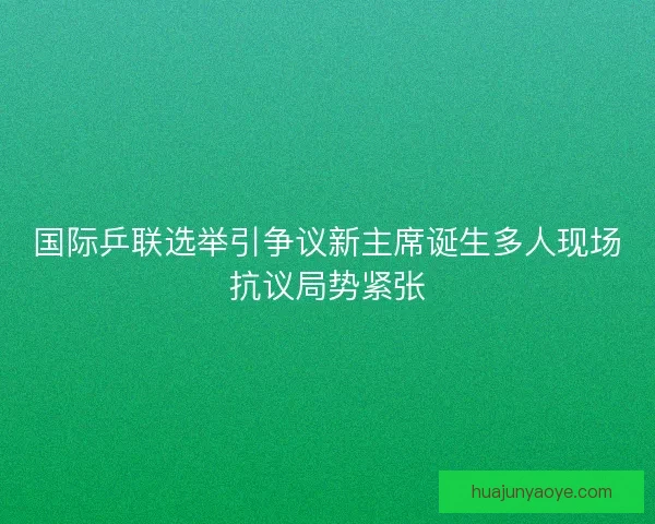 国际乒联选举引争议新主席诞生多人现场抗议局势紧张